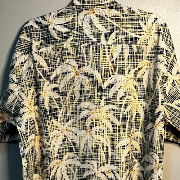 Tori Richard Floral Hawaiian Shirt Palm Trees Cotton Lawn Size XL - Picture 4 of 5